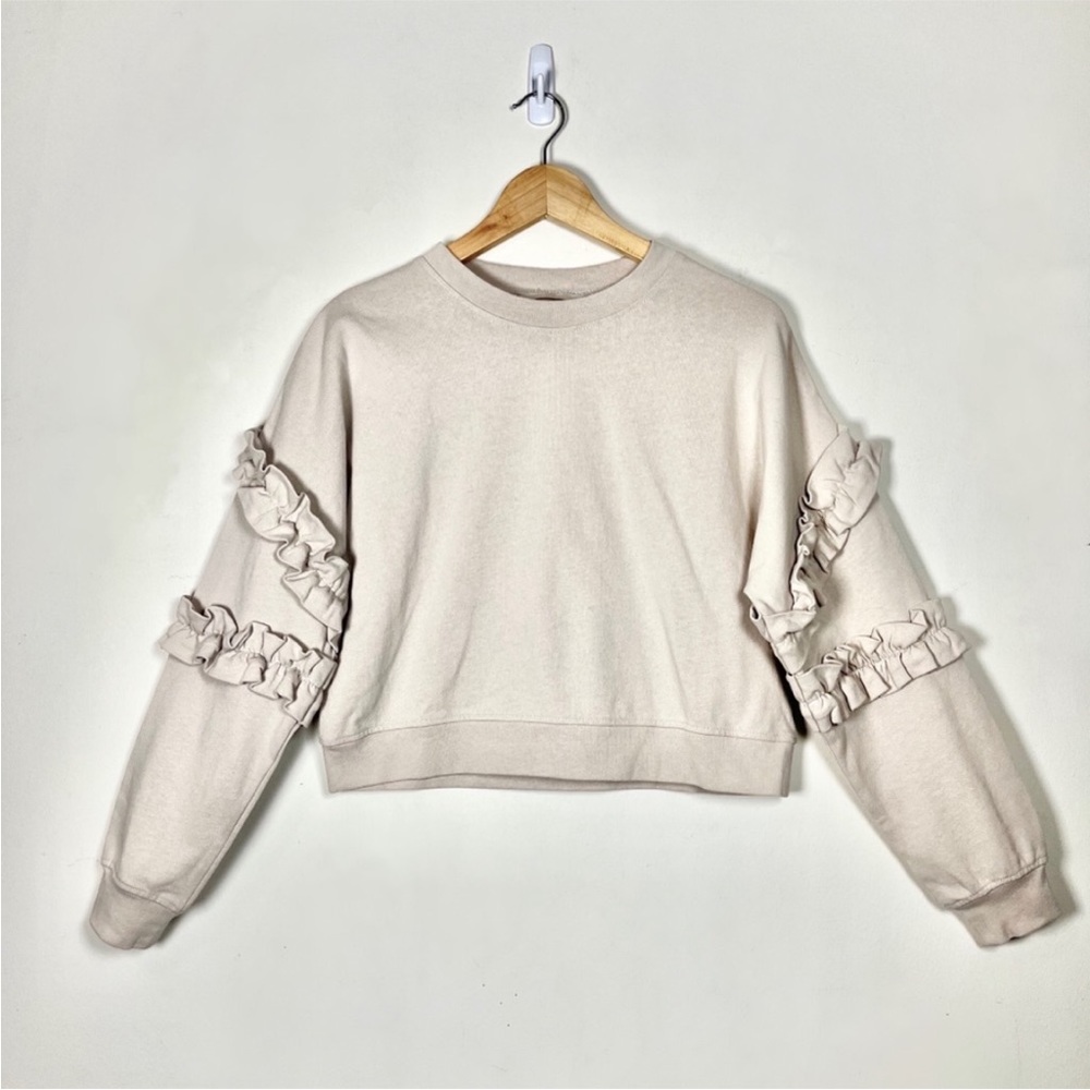 H&M ruffle sweatshirt